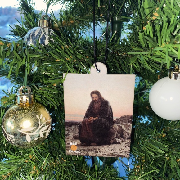 Hanging Car / Room Air Freshener - Cologne - The Temptation of Christ - Picture 1 of 2